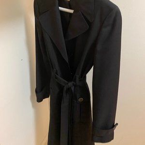 Kasper Women's Black Trench Coat